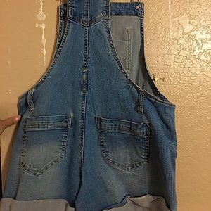 Jean short overalls